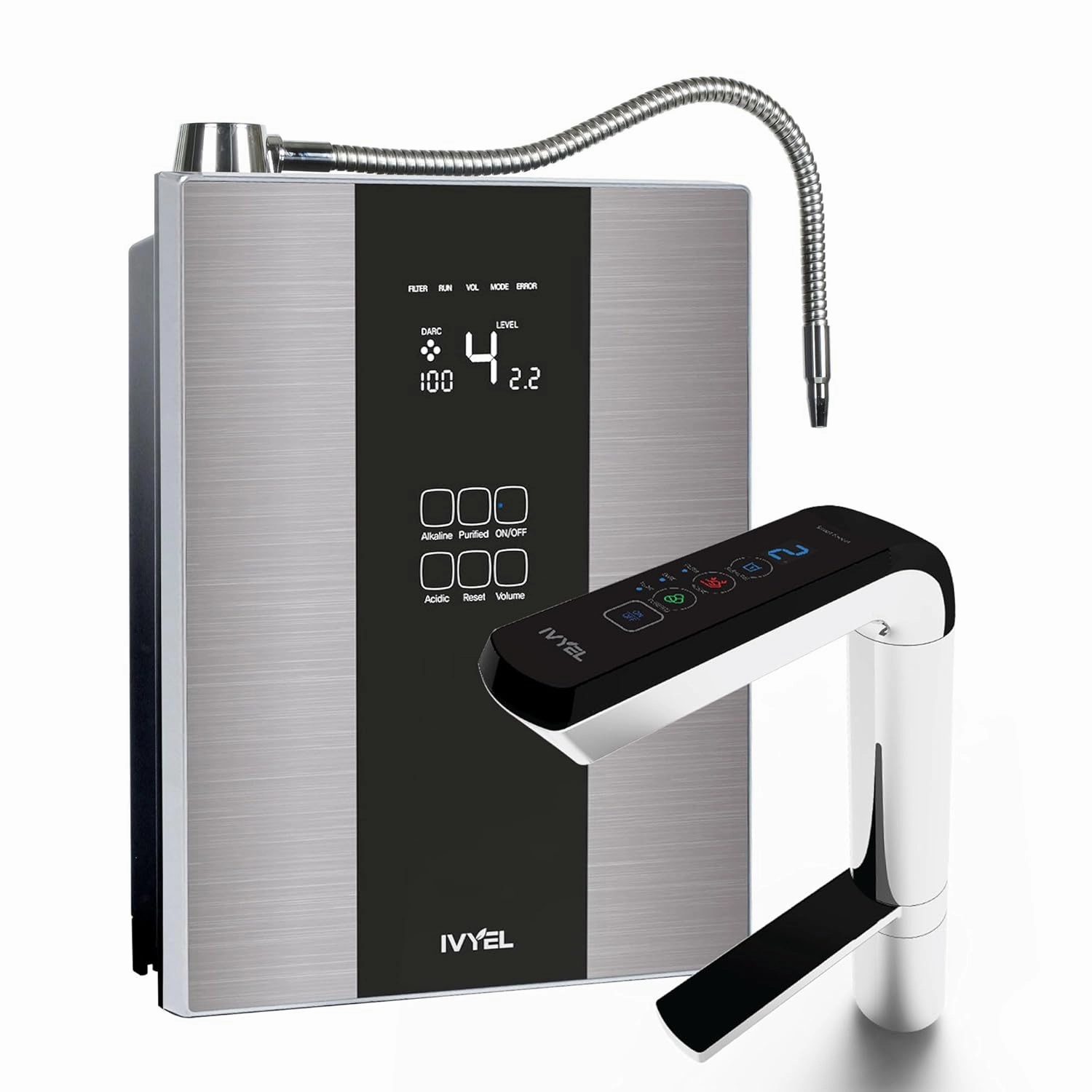 PL-MAX Alkaline Water Machine - Korea-Made Smart Faucet Water Ionizer, pH 3.5-10.0 Alkaline/Acidic/Hydrogen Water, DARC Self-Cleaning, 5-Year Warranty