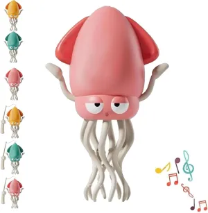 Playful Dancing Octopus Toy, Wiggly Wonder Smart Tentacle Explorer, Electric Magic Crazy Crawling Auto-Dance Squid Toyplayful Octopus Toys, Swing Avoidanceoctopus Obstacle with LED & Music(Pink)