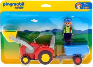 Playmobil Tractor with Trailer