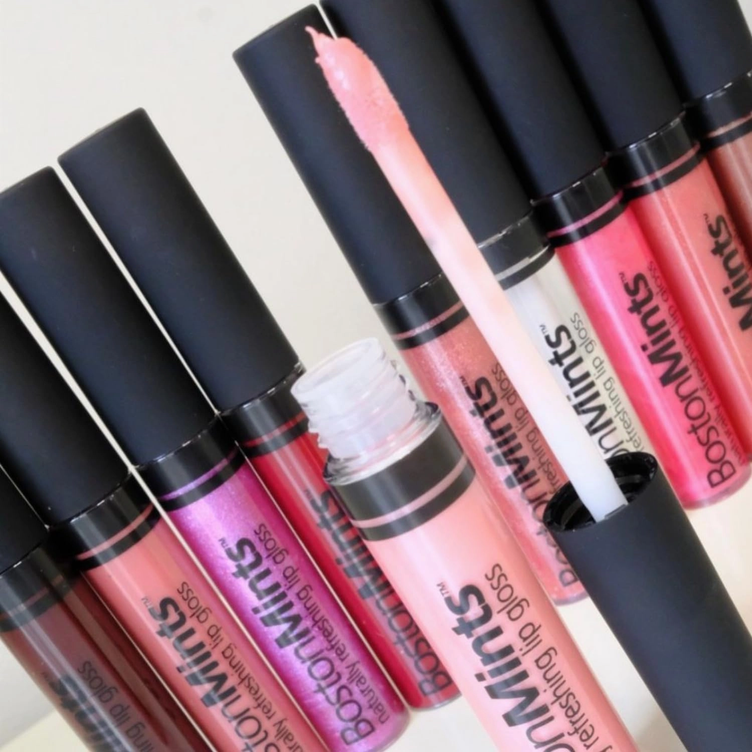 Plump & Shine Lip Duo Set - Plum Island Lip Gloss (.25oz) and Lip Plumper Southie Pout (.25oz) - Naturally Refreshing Vegan Lip Gloss