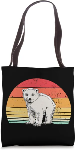 Polar Bear Specialist Retro Vintage Zoologist Expert Arctic Tote Bag