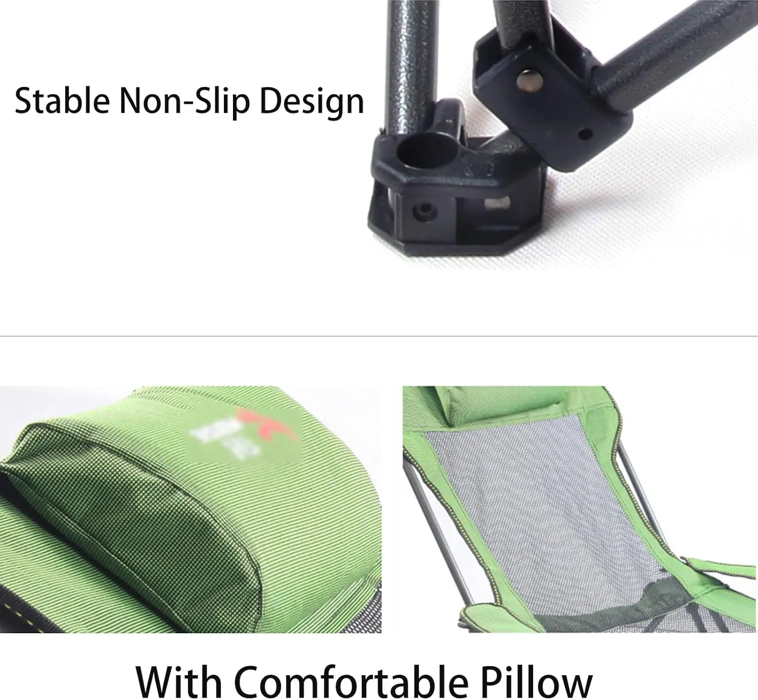 Portable Lightweight Camping Chairs Foldable Beach Chairs for Leisure Fishing, Outing Party, Beach Barbecue, Office Lunch Break (with Tripod,Blue-Cloth)