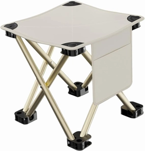 Portable Outdoor Folding Stool Lightweight Camping Chair for Picnic BBQ Hiking and Fishing Easy to Carry Space Saving Design with Durable Carbon Frame