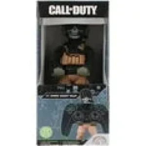 Power Up Factory Exquisite Gaming: Call of Duty: Lt. Simon "Ghost" Riley - Original Mobile Phone & Gaming Controller Holder, Device Stand, Cable Guys, Licensed Figure