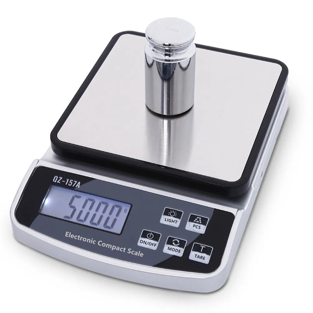 Premium Electronic Kitchen Scale - USB Rechargeable Smart Digital Balance for Food, Coffee, and Baking (3KG/5KG/10KG Capacity)