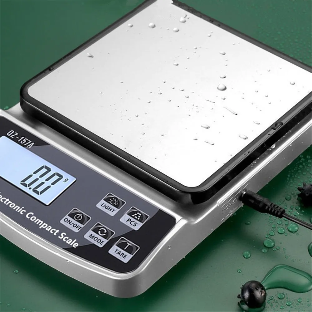 Premium Electronic Kitchen Scale - USB Rechargeable Smart Digital Balance for Food, Coffee, and Baking (3KG/5KG/10KG Capacity)