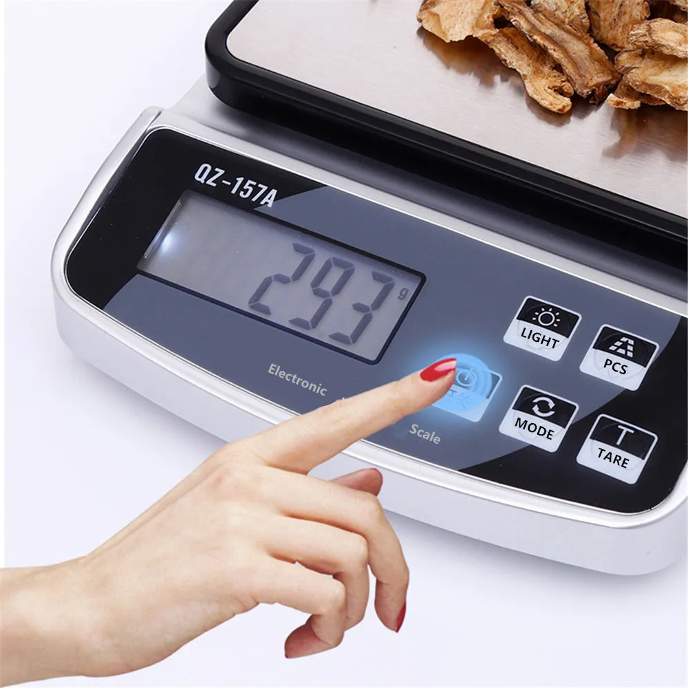 Premium Electronic Kitchen Scale - USB Rechargeable Smart Digital Balance for Food, Coffee, and Baking (3KG/5KG/10KG Capacity)