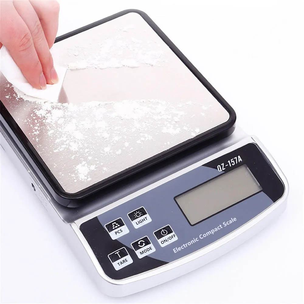 Premium Electronic Kitchen Scale - USB Rechargeable Smart Digital Balance for Food, Coffee, and Baking (3KG/5KG/10KG Capacity)