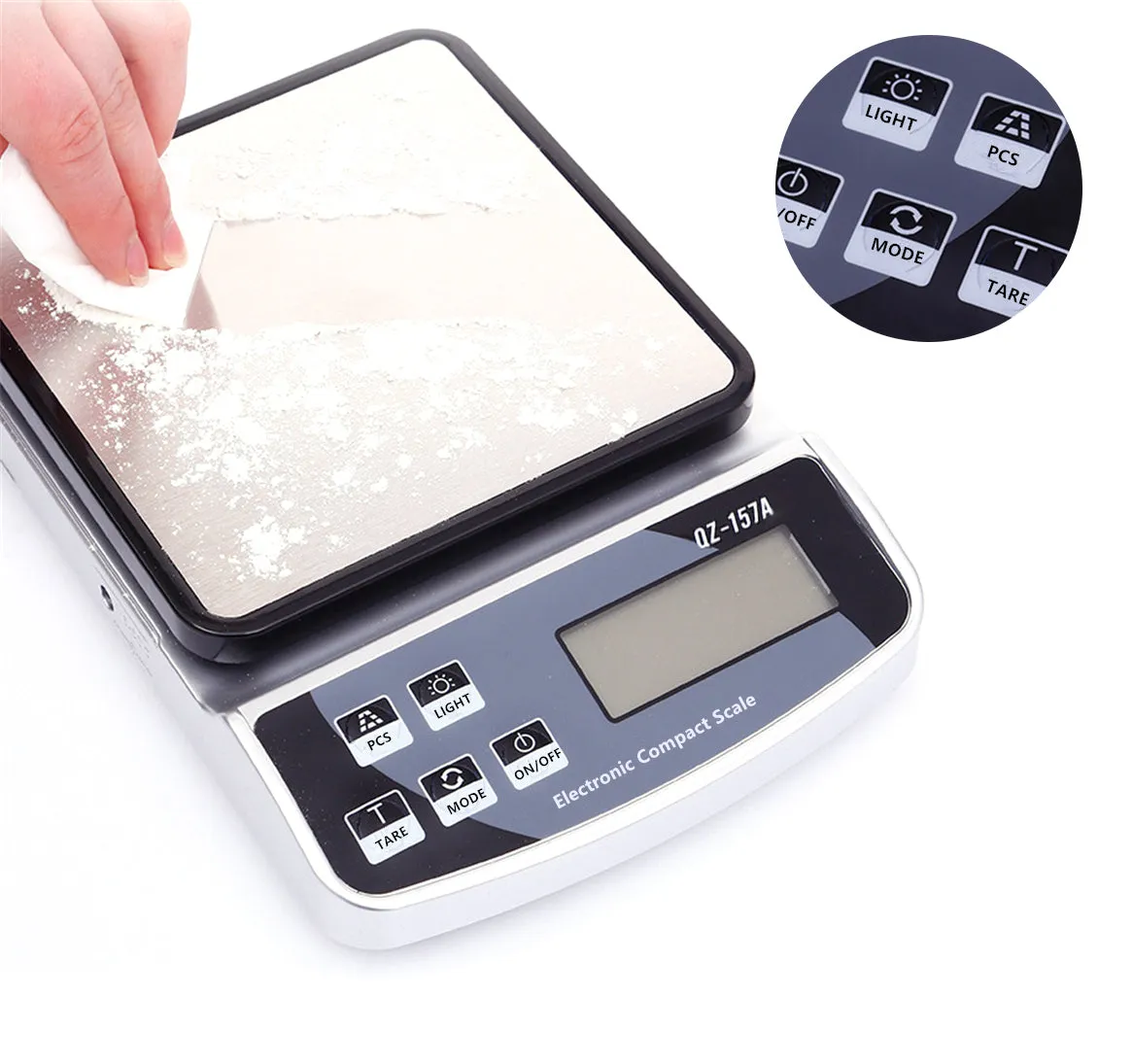 Premium Electronic Kitchen Scale - USB Rechargeable Smart Digital Balance for Food, Coffee, and Baking (3KG/5KG/10KG Capacity)