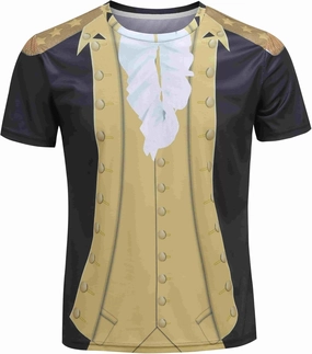 Prince Charming Costume Adult Medieval Tee-Shirt British Knights Royalty Costume Men