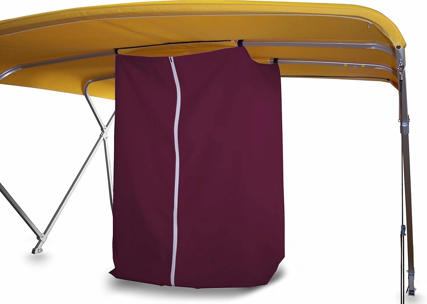 Privacy Station - Drop Down for Bimini Top (Burgundy)