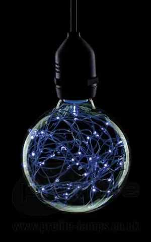 ProLite G95/LED/STAR/BLUE - G95 1.7w Star Effect Globe Blue - ES