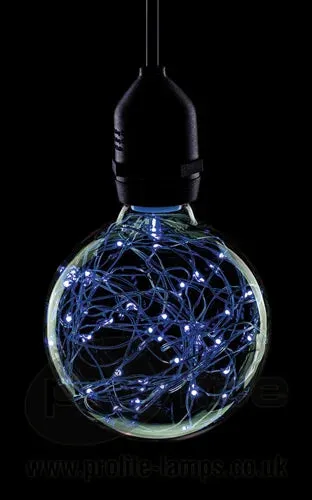 ProLite G95/LED/STAR/BLUE - G95 1.7w Star Effect Globe Blue - ES