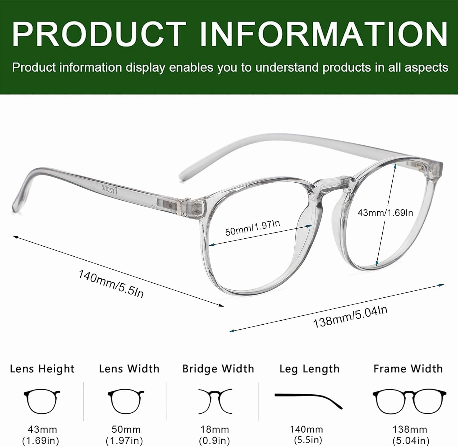 Przene 3 Pack Blue Light Blocking Glasses Women/Men,Retro Round Computer Glasses Anti Eye Strain/UV/Glare, Gaming Glasses. (Black/Crystal/Grey)