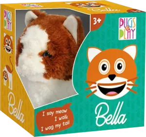 Pugs at Play Bella Walking Cat – Realistic Cat Toy For Kids