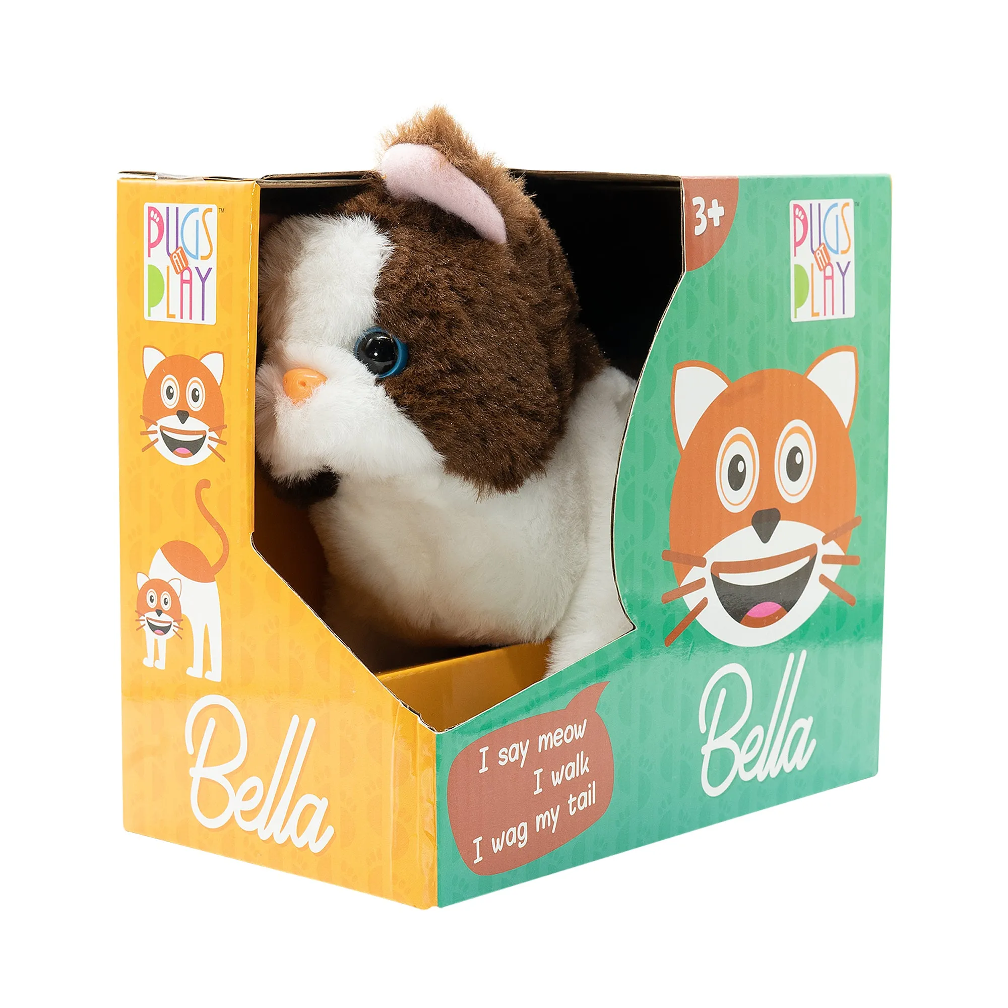 Pugs at Play Bella Walking Cat – Realistic Cat Toy For Kids