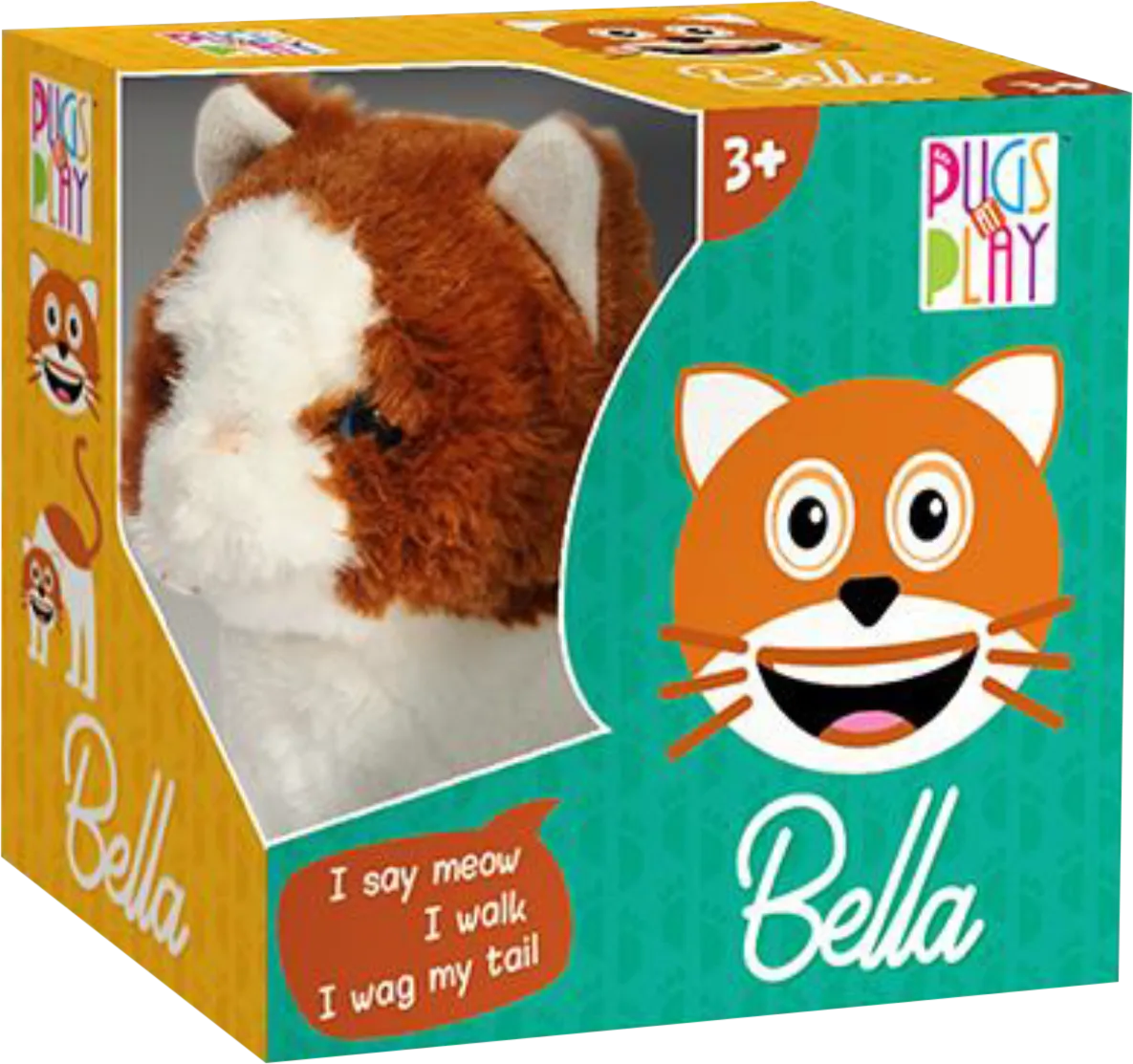 Pugs at Play Bella Walking Cat – Realistic Cat Toy For Kids