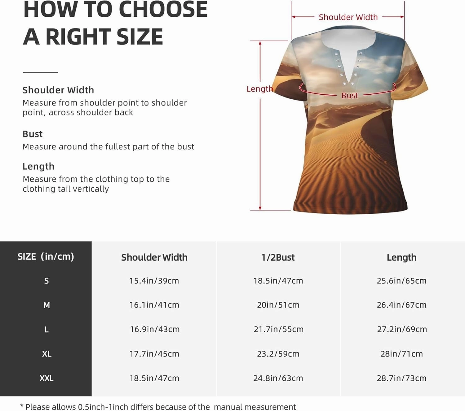 Quicksand Pattern Sexy V-Neck Printed Short T-Shirt, Travel Portable Fitness Clothes, Home and Outdoor wear