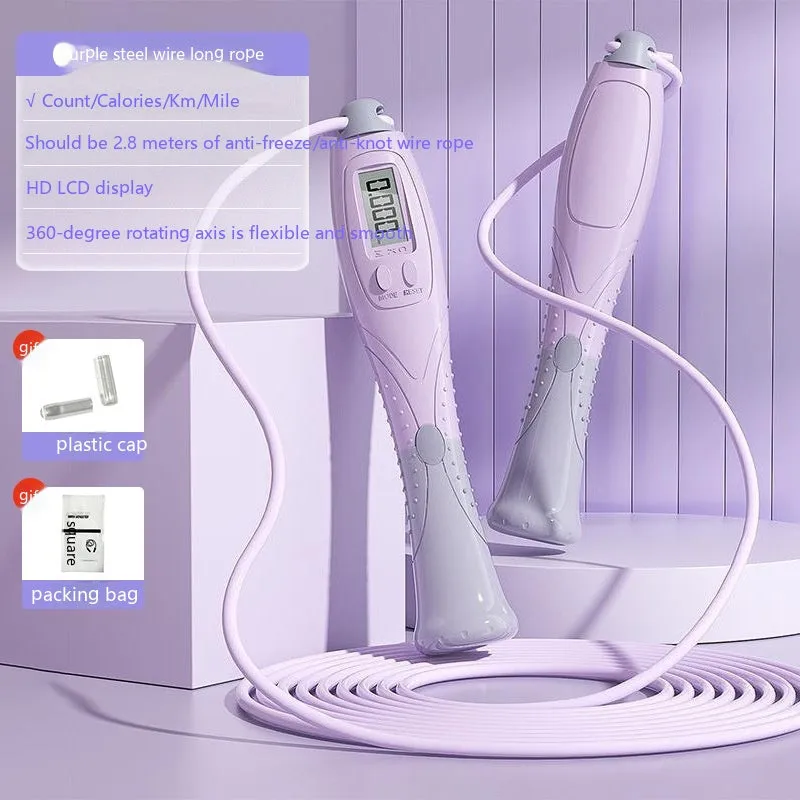 "Children's Cordless Smart Count Steel Wire Jump Rope"