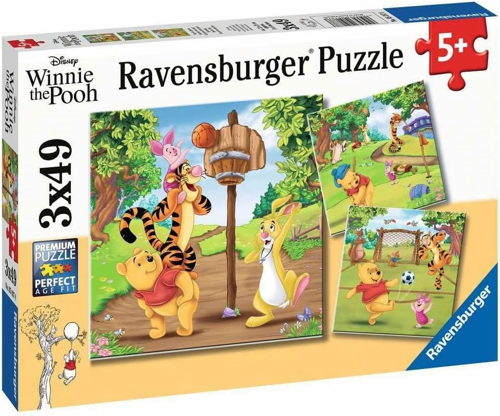 Ravensburger Sports Day Puzzle Set | 3x49 Piece Jigsaw Puzzles for Kids | Screen-Free Activity | Boosts Concentration and Focus | Great Gift
