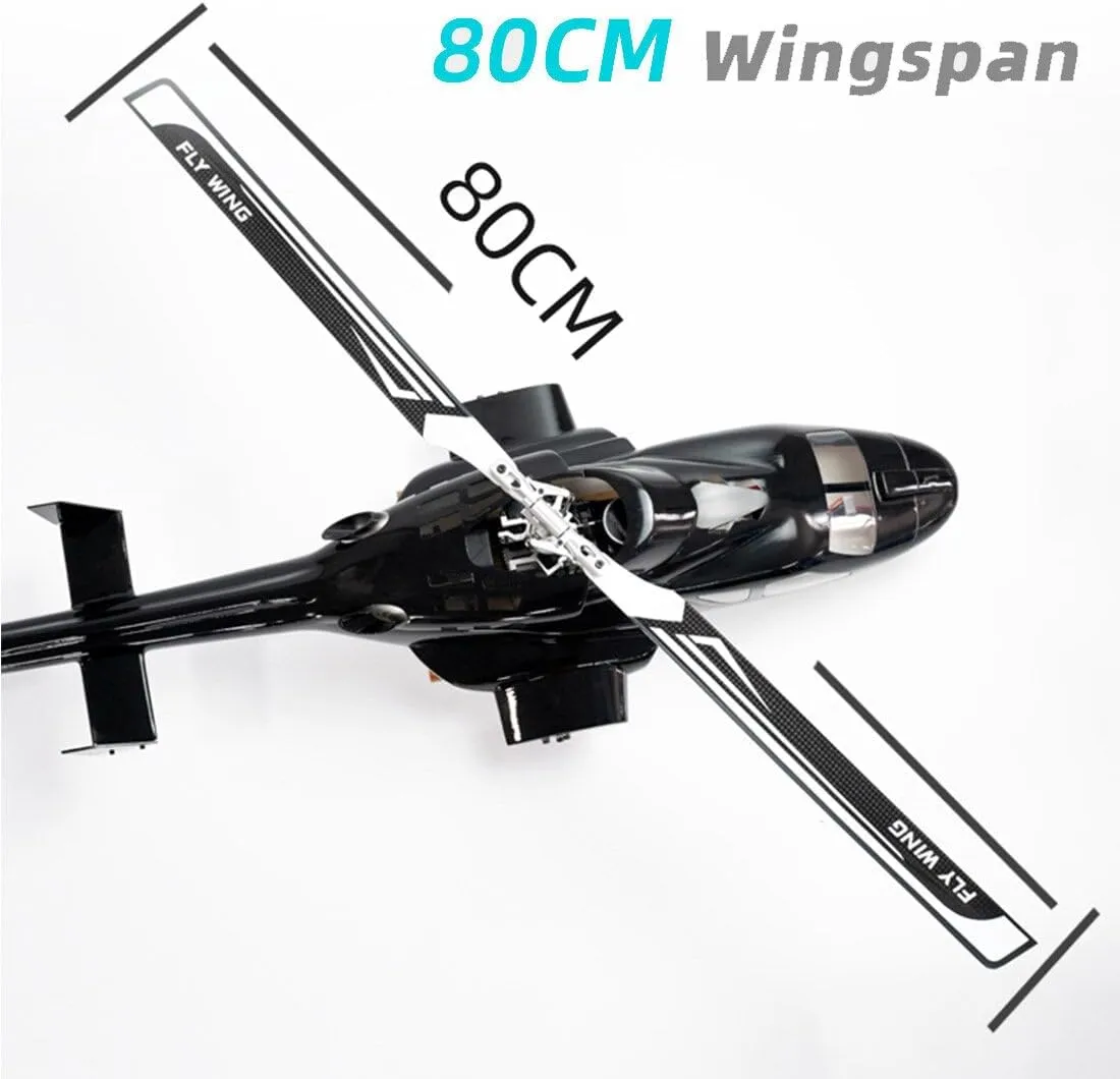 RC Helicopter Model,FLYWING FW450L Airwolf 450-Class 2.4G 6CH Brushless RC Helicopter Military Aircraft Model with GPS Tracker(PNP RTF Version/Model 2/Left-Hand Flight Control)