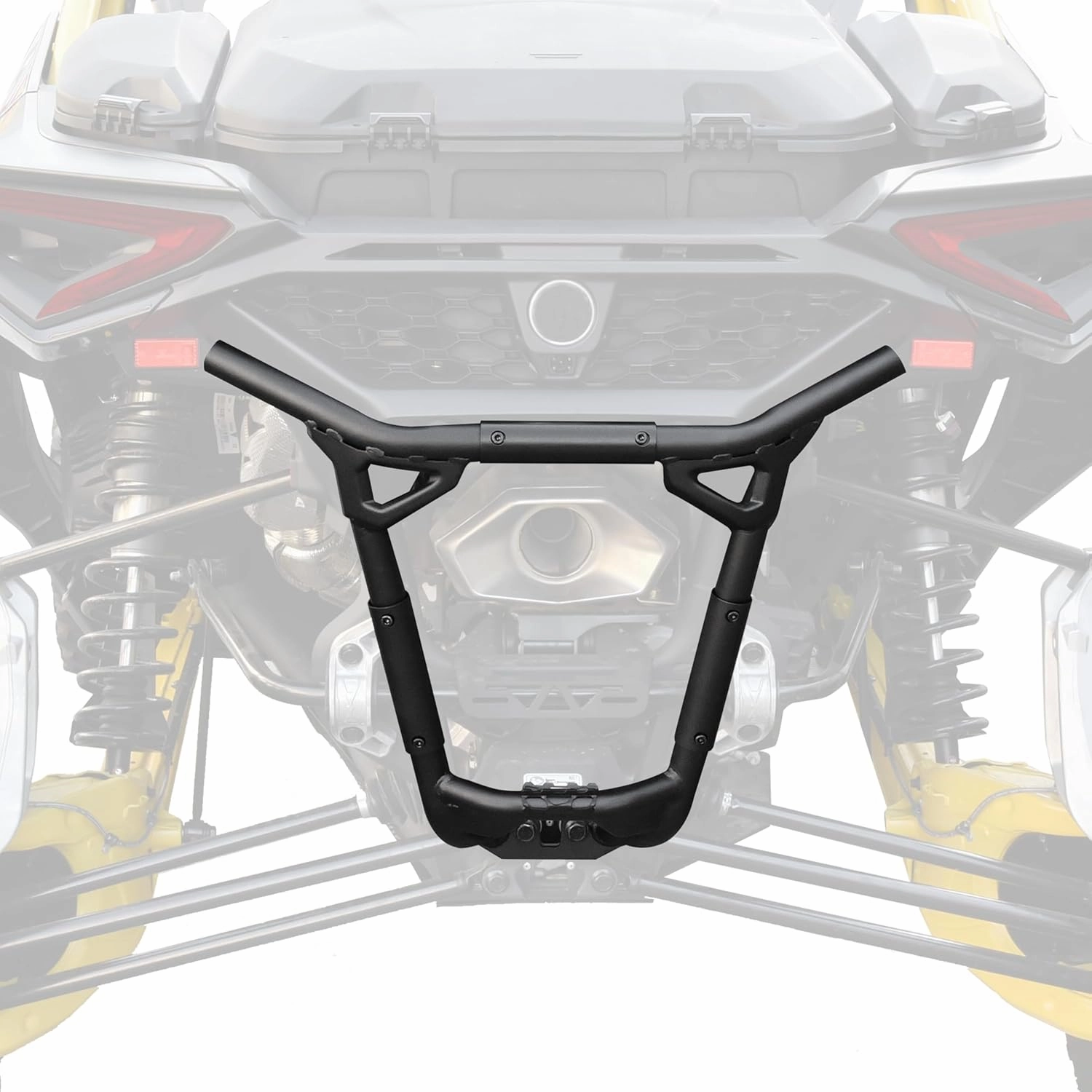 Rear Bumper for Can Am Maverick R 2024 , Combined Heavy Duty Rear Pre-Runner Bumper Rear Brush Guard Protector for Can Am Maverick R MAX X RS 2024-2025 Models Accessories, Replace #715007172
