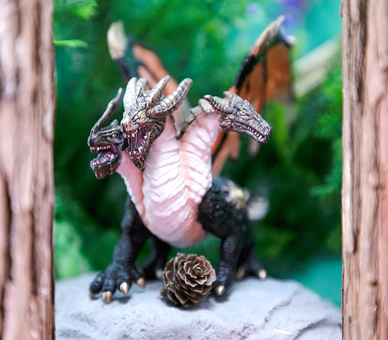 RECUR Devil Dragon Action Figurine, 9 Inch Statue Dragon Toys for Boys Girls Kids, RPG Figures Miniatures for Tabletop Display & Roleplaying, Collectors Toy Age 3  
