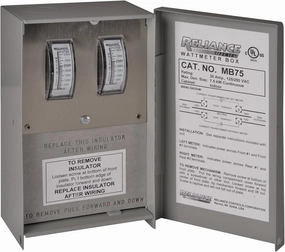 Reliance Controls MB75 Wattmeter Box