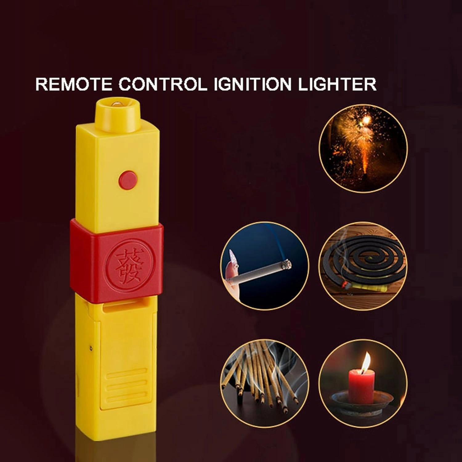 Remote Control Electric Lighter with LED Light, USB Charging, 10M Effective Distance, Flameless & Windproof, Perfect for Candles, Camping, Kitchen, Emergency (2 lighters   1 Remote Control)