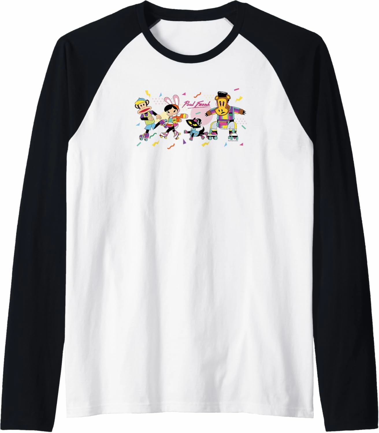 Retro Group Skate Party Raglan Baseball Tee