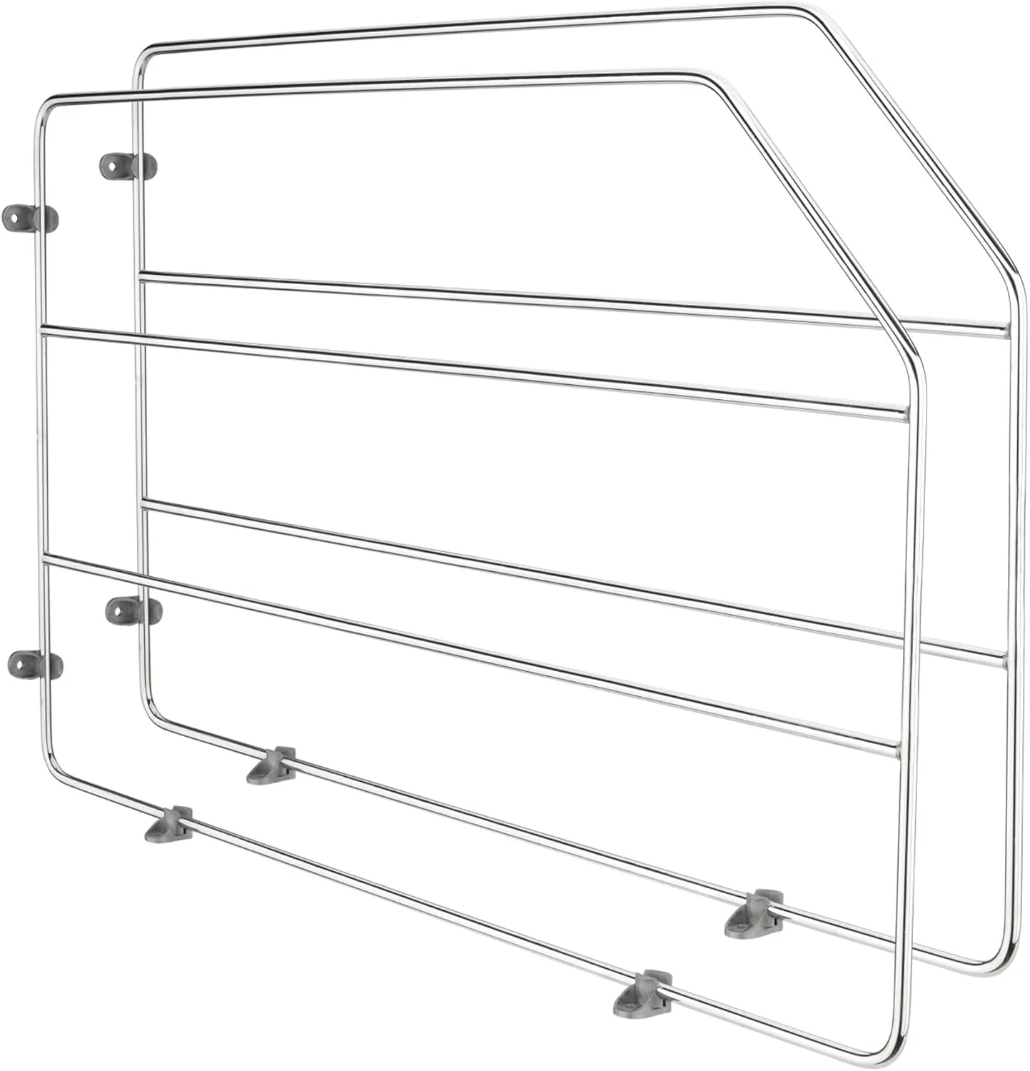 Rev-A-Shelf 12" Baking Sheet Shelf Organizer for Wall and Base Kitchen Cabinets, Divider Pan Rack Storage Wires for Cupboards, Chrome, 597-12CR-2-1
