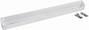 Rev-A-Shelf 30" Tip-Out Plastic Sink Tray for Kitchen and Bathroom Base Cabinets, Large Pullout Vanity Shelf Home Organizer, White, LD-6591-30-11-1