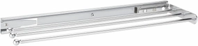 Rev-A-Shelf Under Sink Hand Towel Holder for Kitchen and Bathroom Cabinets, Pullout Extension 3 Prong Wire Dish Rag Rack Hanger, Chrome, 563-47 C
