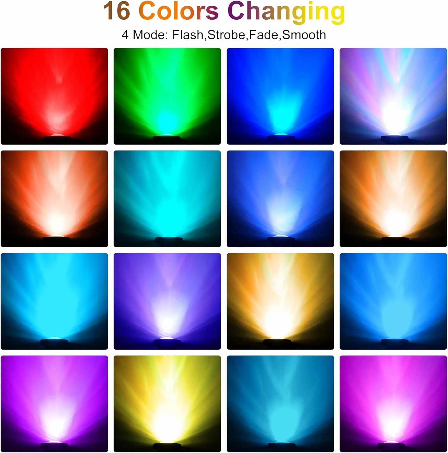 RGB Pond Lights with Timer, LED Underwater Submersible Colorful Landscape Spotlights, 98ft Remote Control IP68 Waterproof Fountain Lights for Fish Aquarium Tank Garden Yard Pool (Set of 4)