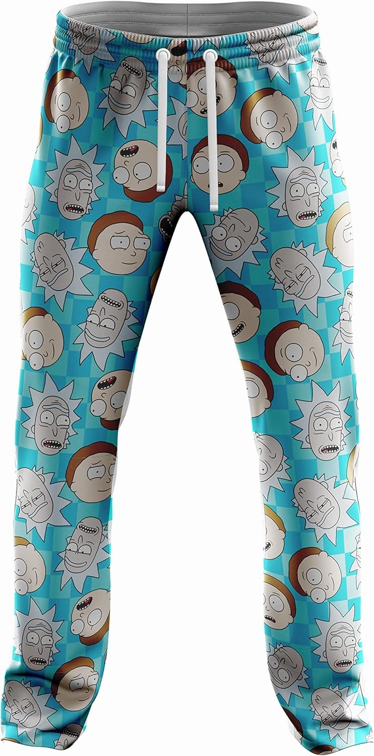 Rick and Morty mens Lounge Set in Gift Box With T-shirt, Pants and Socks With Multiple Print Options in Sizes S-m-l-xl
