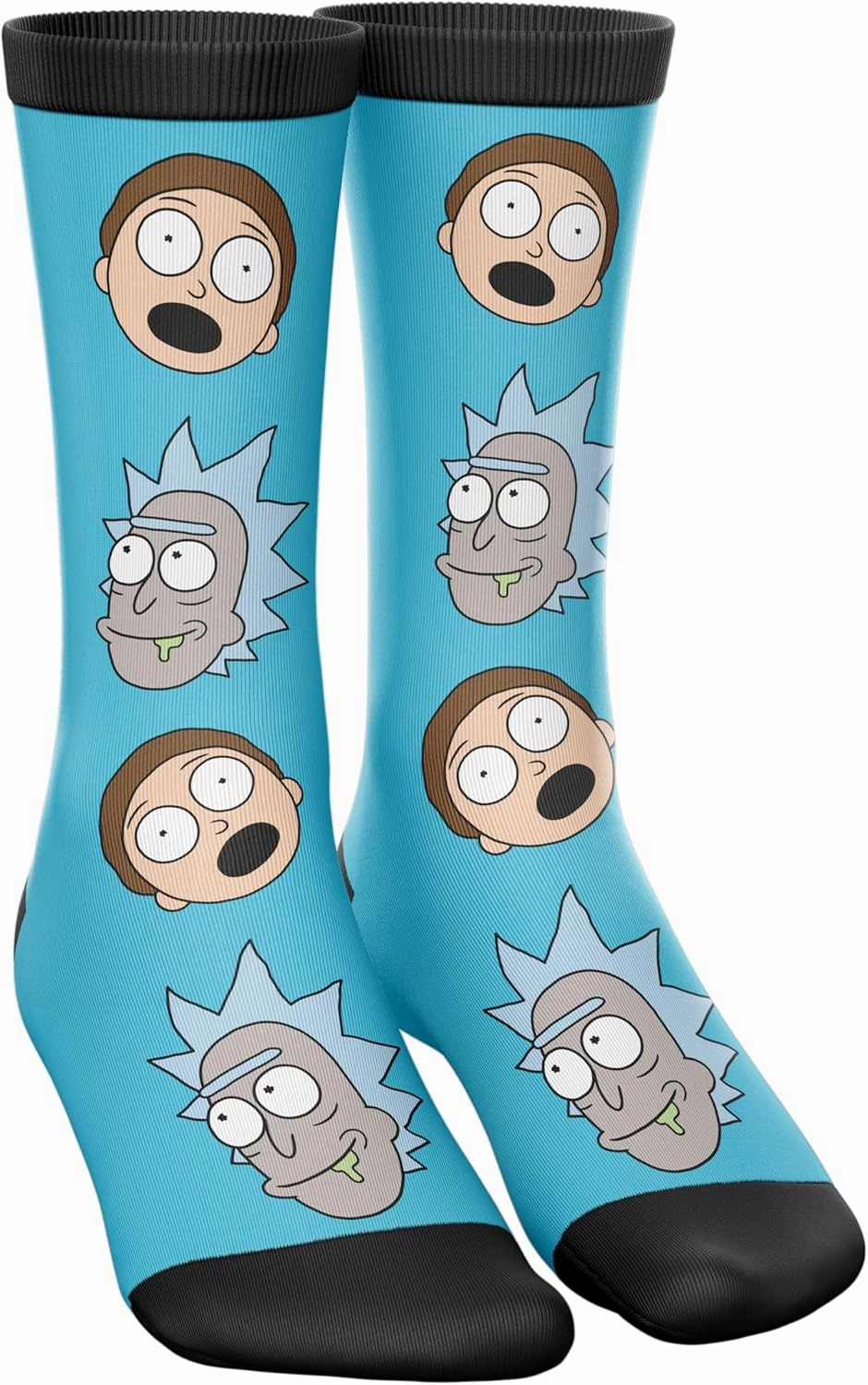 Rick and Morty mens Lounge Set in Gift Box With T-shirt, Pants and Socks With Multiple Print Options in Sizes S-m-l-xl