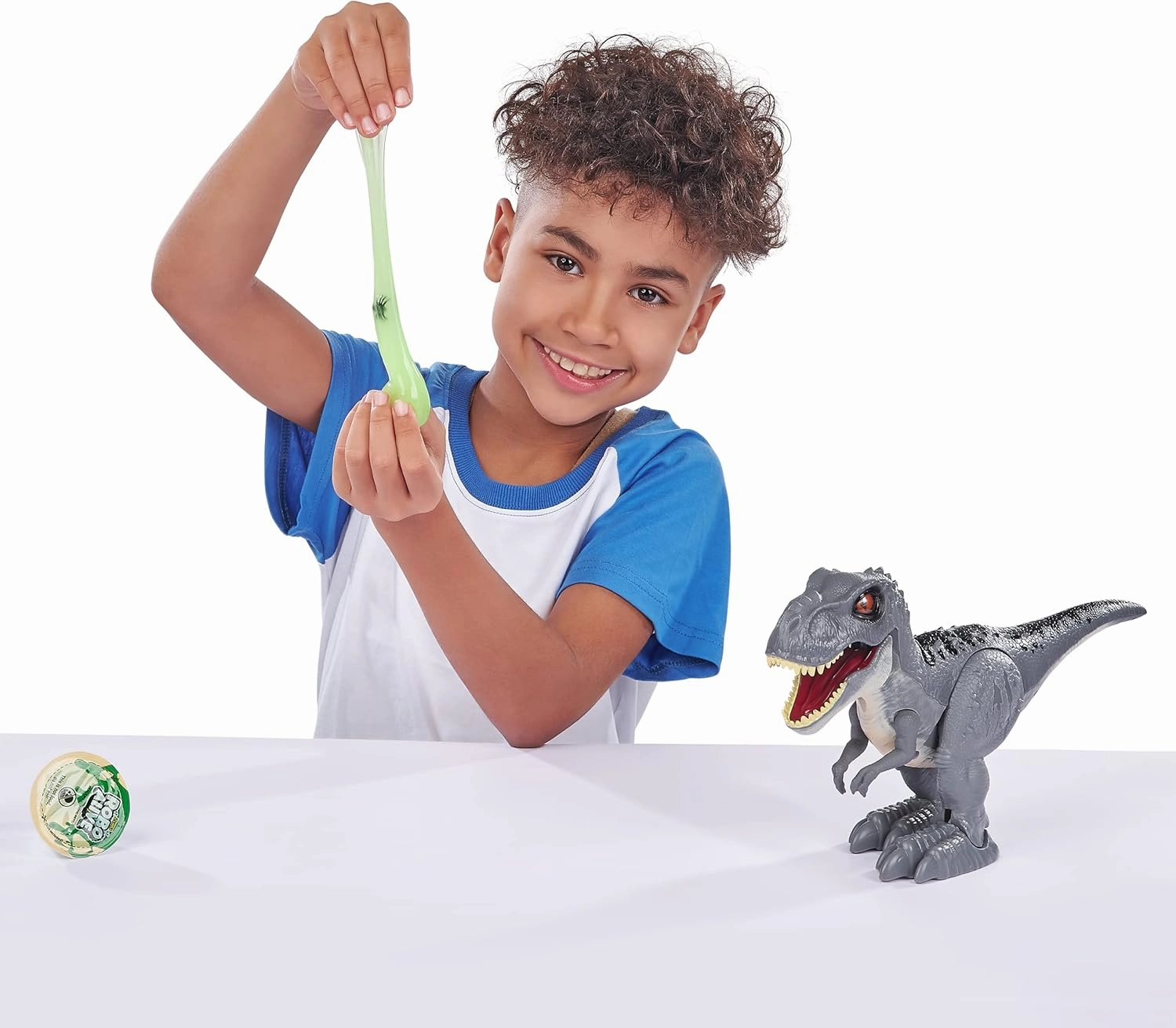 Robo Alive Attacking Grey T-Rex Battery-Powered Robotic Toy by Zuru, Dinosaur Toy, Gift for Boys 3 Years Old and Up