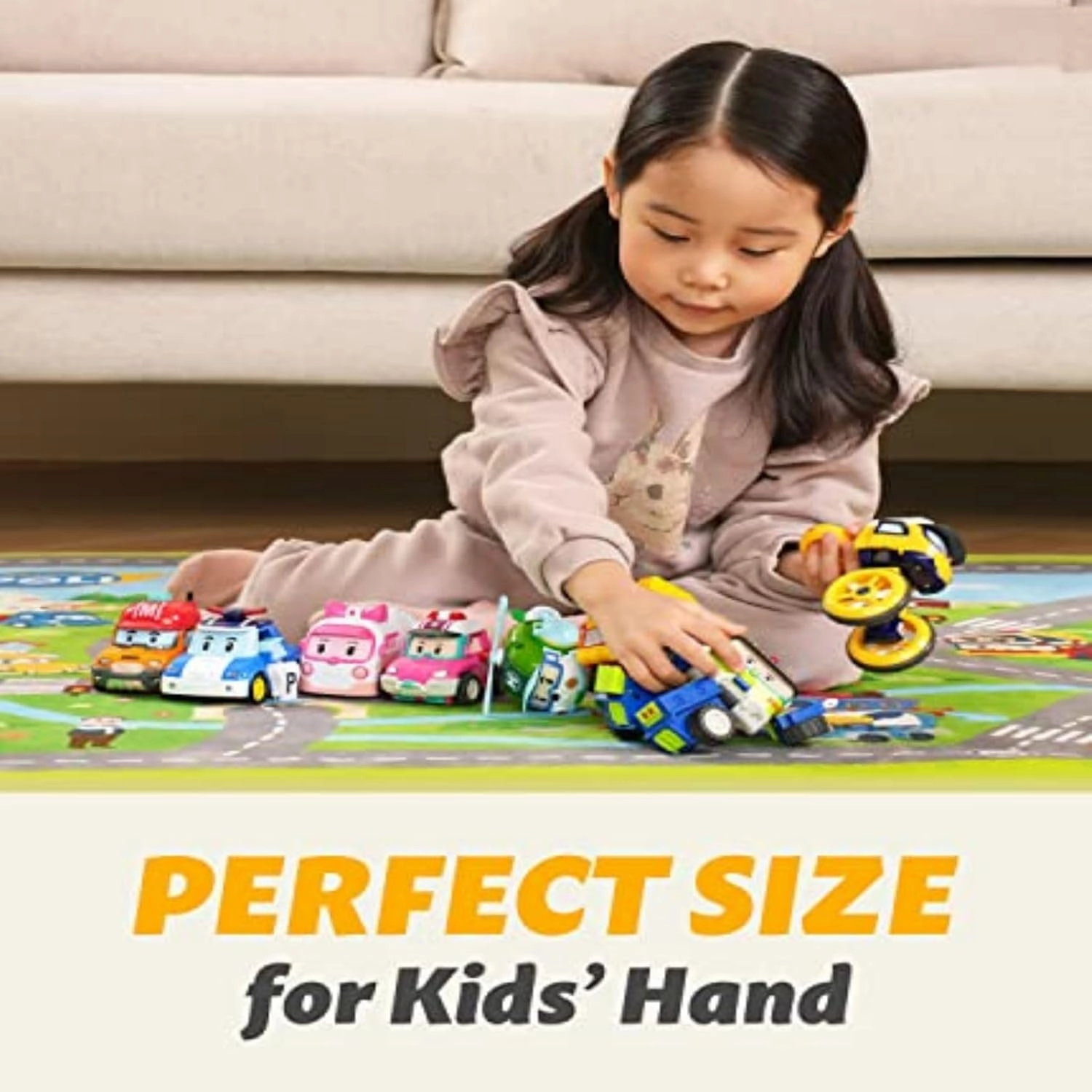Robocar Poli 4" Transforming Robot - Fire Truck Roy, STEM-Inspired Rescue Robot Figure | Role Play Toy Gift for Toddlers & Preschool Kids Ages 1 2 3 4 5 6