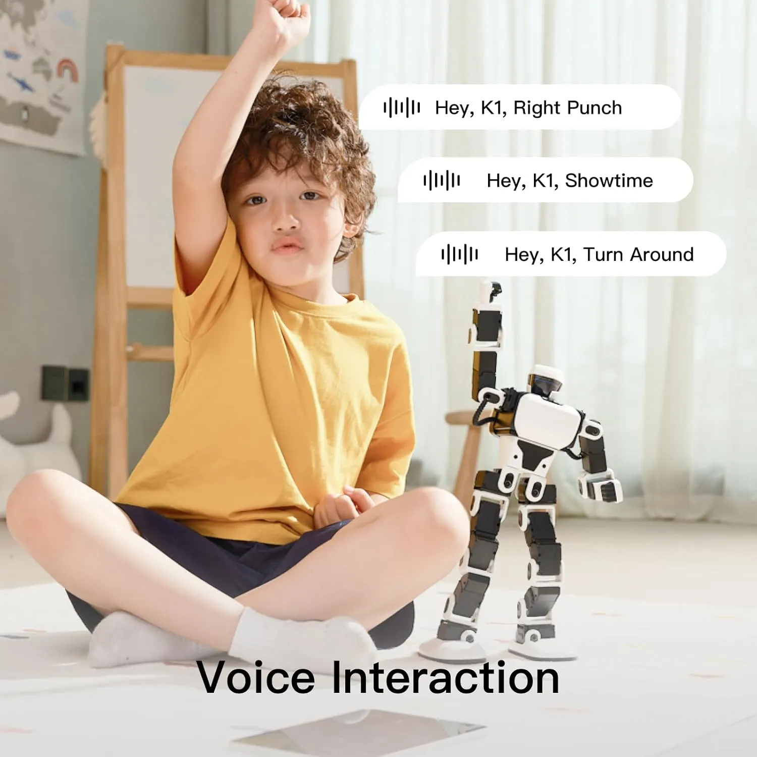Robosen Interstellar Scout K1 – The Ultimate Robot Gift for Kids and Tech Enthusiasts, with Voice Control, 17 Servo Motors, and App Integration, 13.7-inch