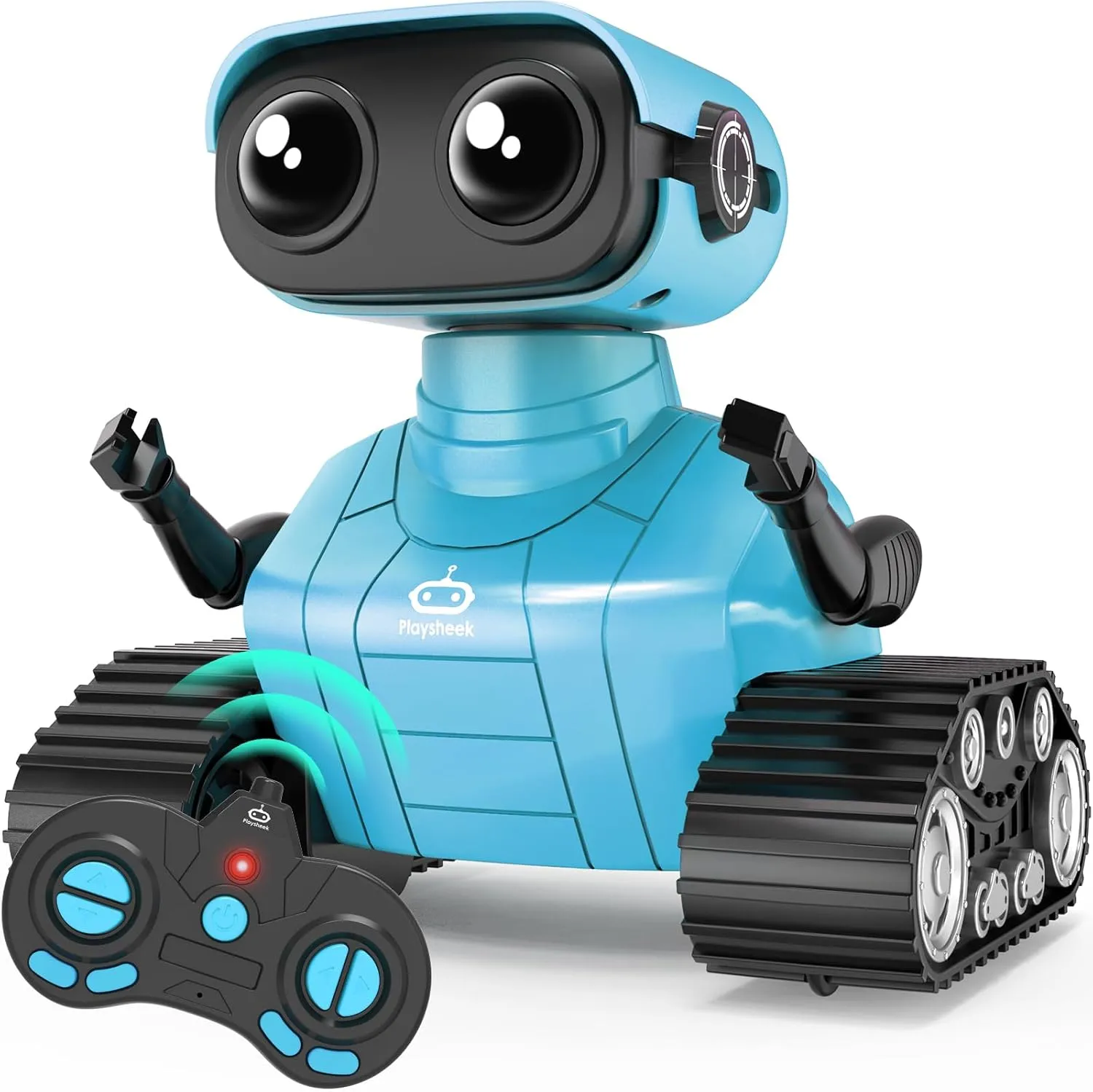 Robot Toy - Rechargeable Emo RC Robot with Auto-Demo for Kids, Age 3  - Blue