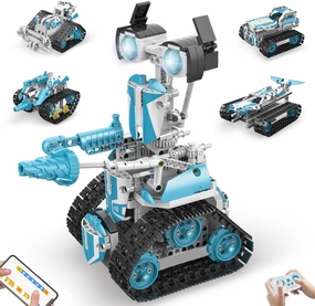 Robot Building Kit with APP/Remote Control STEM Gifts for Boys Age 8-16,Technic Coding Robotic Toys for Kids Birthday, Buildable 5in1 Models with 720 Pieces