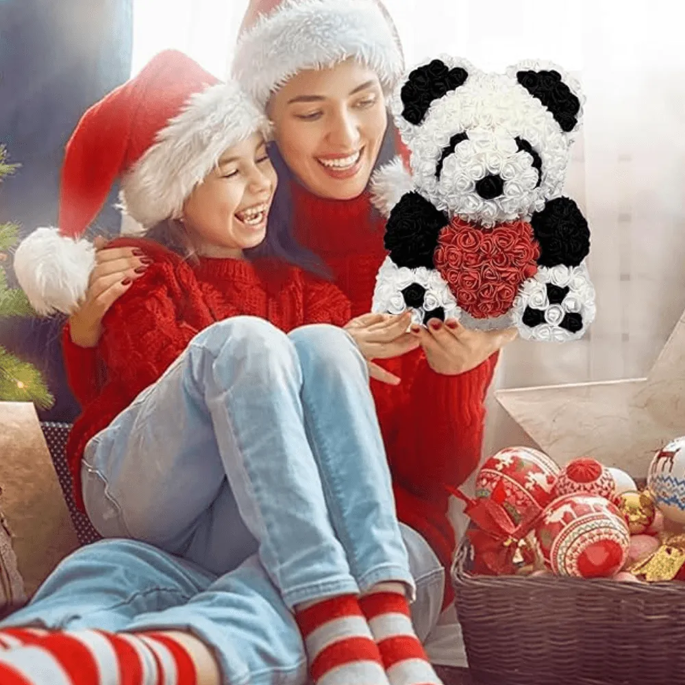 Rose Teddy Bear -  Decorative Gift Box And LED Lights