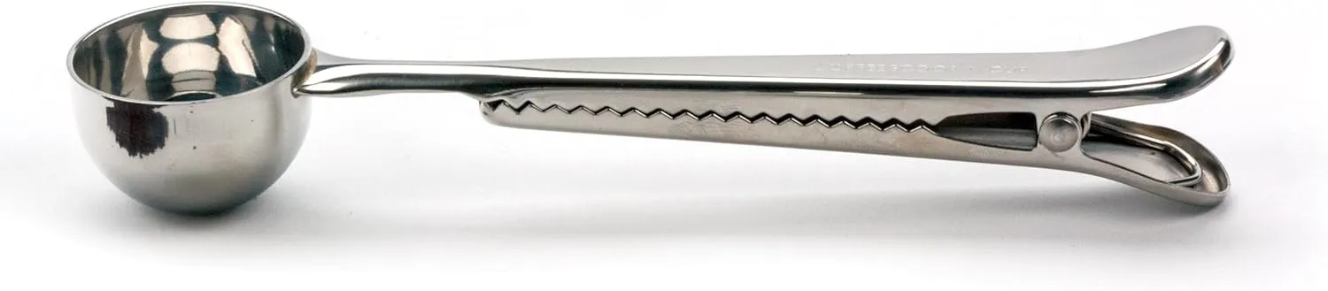 RSVP International Coffee Scoop Collection, 1-1/2 Tablespoon, Clip, Stainless Steel