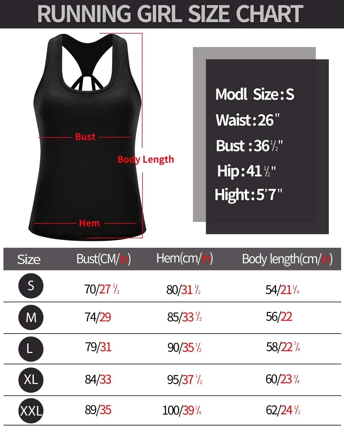 RUNNING GIRL Workout Tank Tops with Built in Bras for Women,Compression Shirt Strappy Back Athletic Yoga Tops