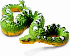 Safari Ltd. Emerald Tree Boa Figurine - Lifelike 7.25" Plastic Snake Model - Educational Toy for Boys, Girls & Kids Ages 3 