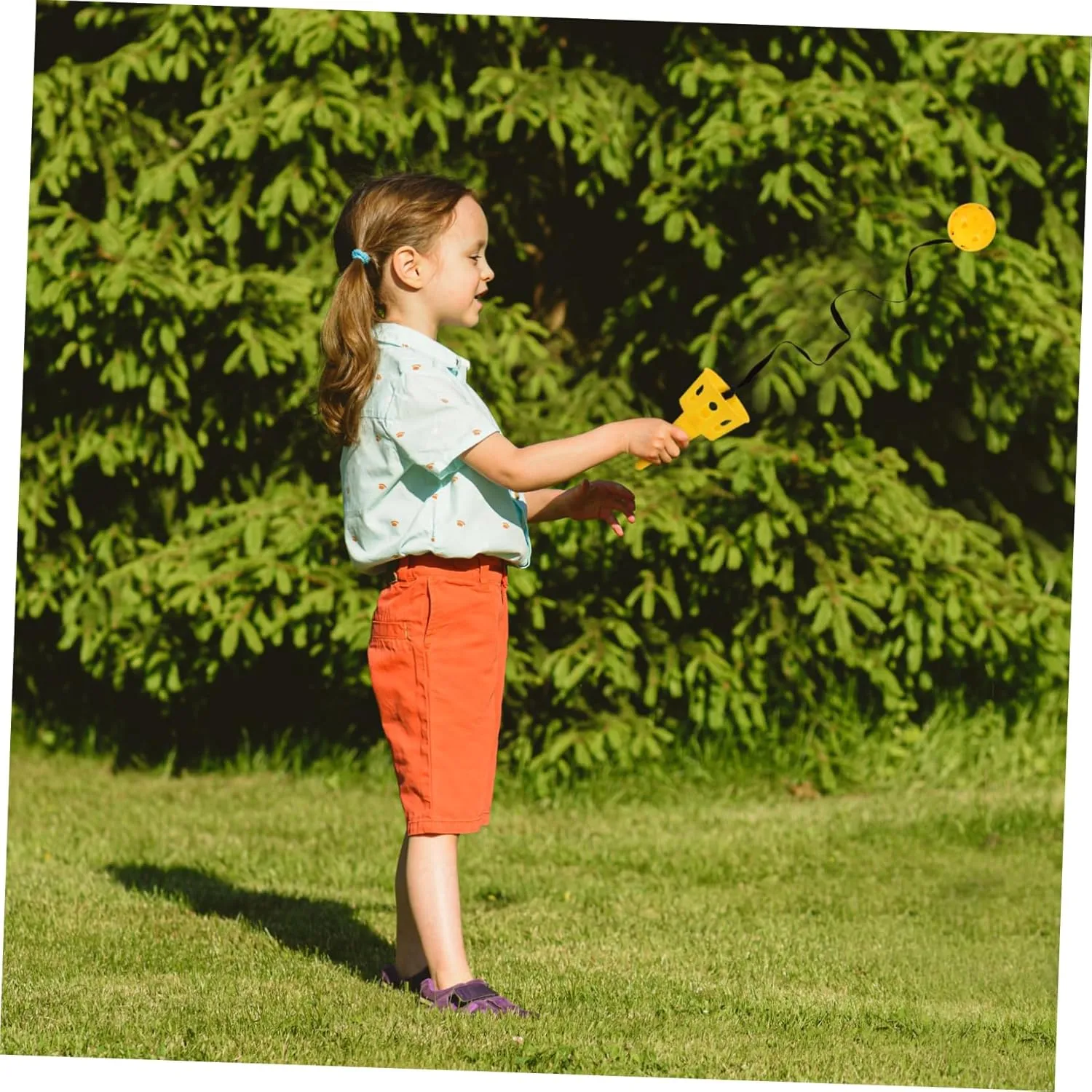 SAFIGLE 3 Sets Children Kids Toss Ball Toy - Outdoor Chuck Ball Game for Toddlers - Includes Blue, Red, and Yellow Balls - Fun Outdoor Activities for Kids Ages 3-5 Box Bowling Trackball