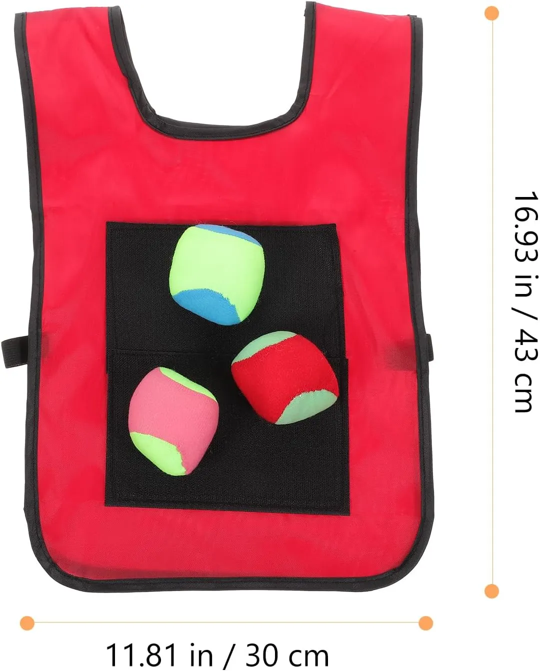 SAFIGLE 36 Pcs Kids Sticky Ball Vest Set for Dodgeball Games, Ball Toss Game Props, Includes Sticky Jersey Vests and Soft Foam Dodgeballs Ball and Catch Game Dodgeball Game Dodgeball Game Vests