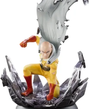 Saitama Anime Figure Statue 45cm One Punch Man Saitama Bald Cloak Man Anime Figure Figures Models Statue Models Boys Collectible
