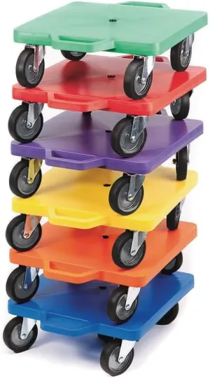 S&S Worldwide Spectrum™ All Surface Scooters Set, 16" - 6 Colorful Scooters for Kids