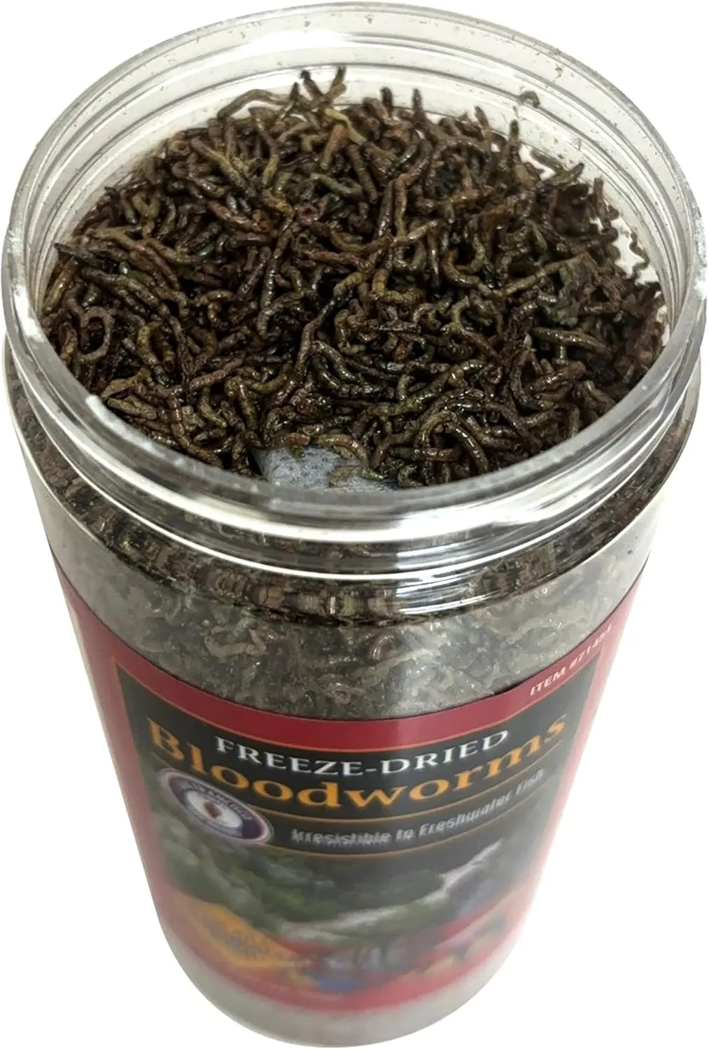 San Francisco Bay Brand Freeze-Dried Bloodworms Fish Food - All Natural High Protein Treat for Freshwater Fish, Bettas, Tetras, Barbs, Catfish, Aquatic Amphibians - Betta Fish Food - 2.3 oz (65g)